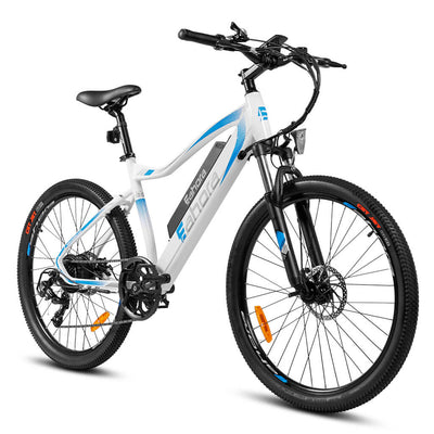 eAhora XC100 Entry Level Electric Bike White-Blue