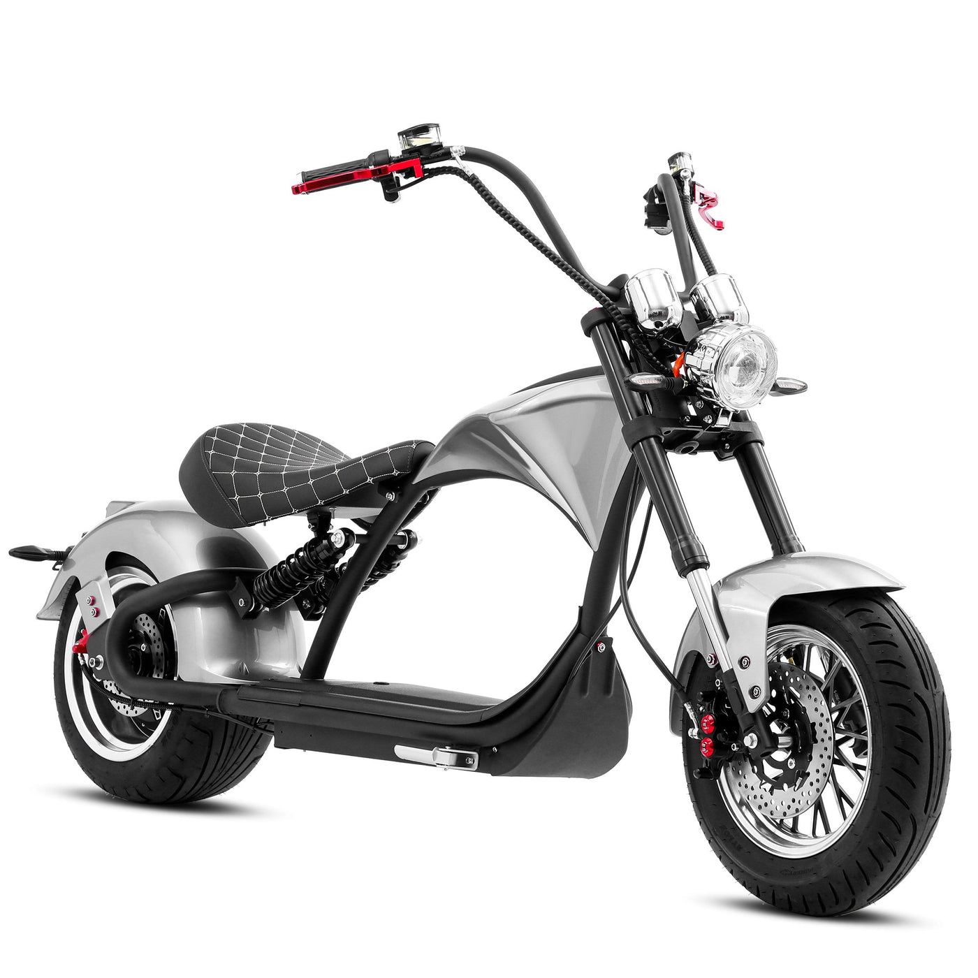 eAhora M1P 2000W Electric Motorcycle Harley Style White