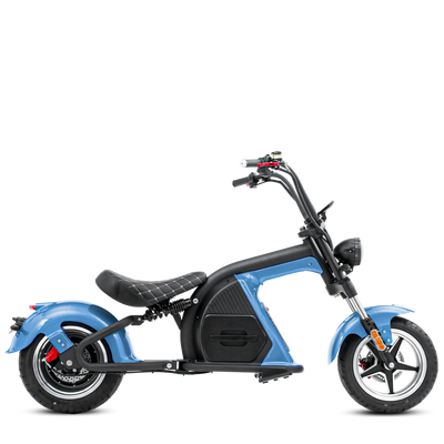 eAhora 2000W Electric Motorcycle M8 Crystal Blue