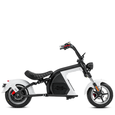 eAhora 2000W Electric Motorcycle M8 White