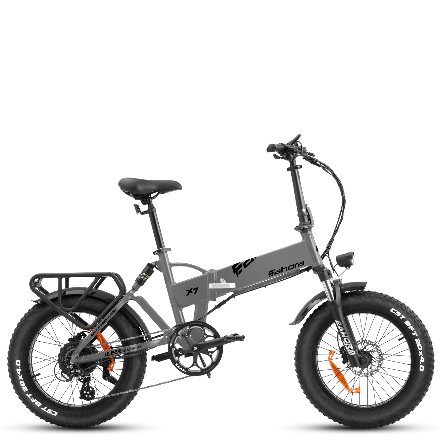 eAhora X7 Plus 750W Fat Tires Bicicleta eléctrica plegable Frenos