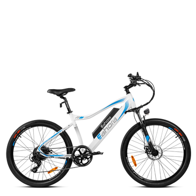 eAhora XC100 Entry Level Electric Bike White-Blue